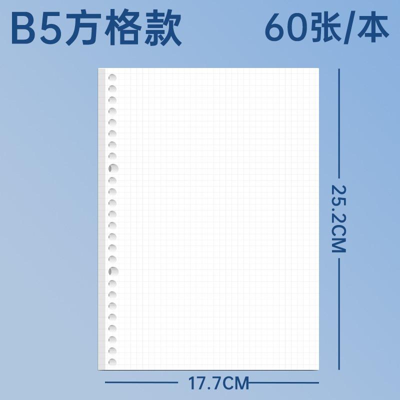 Multi Size Multi Pattern Loose Leaf Refill Paper For Student Notebook Binder