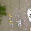 1 Piece, Silver Gold Moon Pentagram, Window Garden Decoration Crystal Pendant Sunshine Catcher