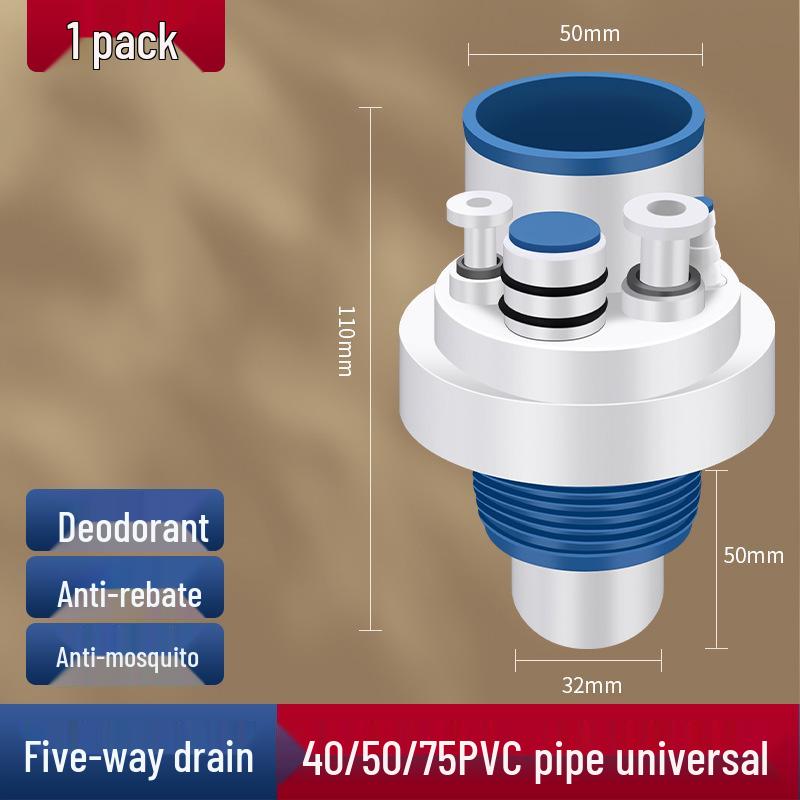 Multifunctional Kitchen Sink Drain and Odor-Proof Dishwasher Connector with Water Purifier