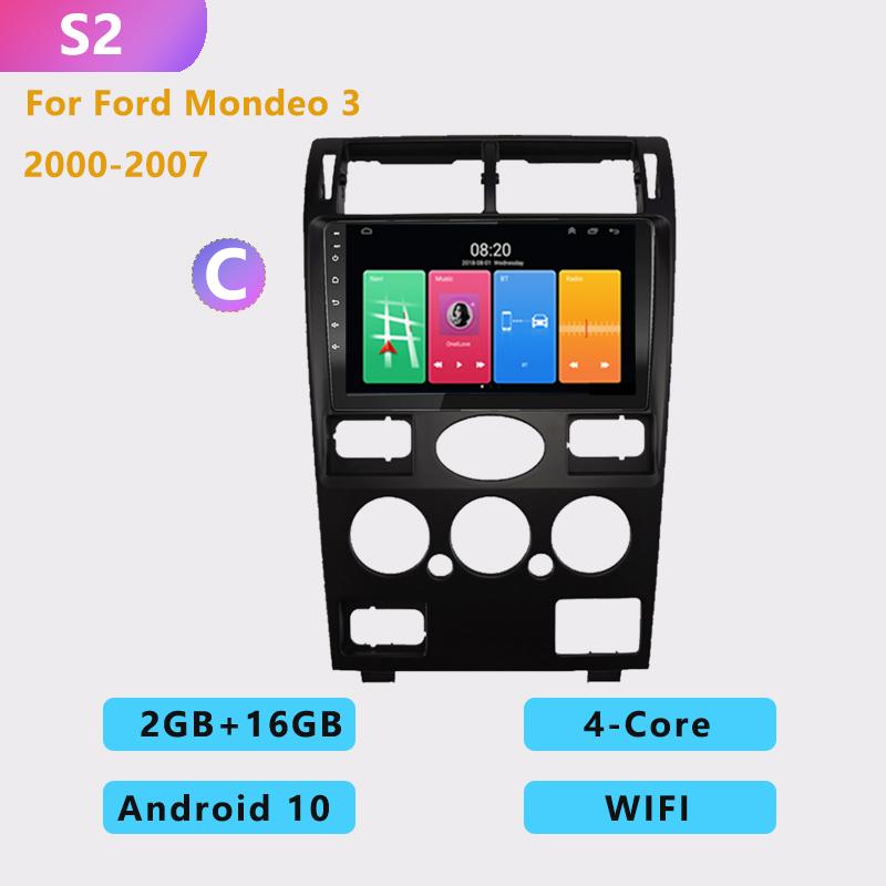 

2din Android10 автомобильное радио мультимедиа Carplay авто GPS навигация для Ford Mondeo Mondeo 3 2000 2001 2002 2003 2004 2005 2006-2007