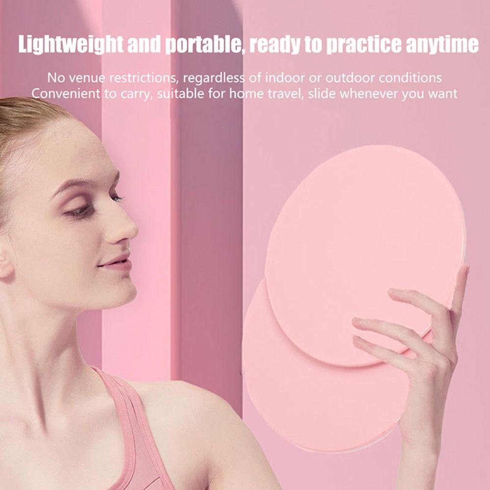 2pcs Full-Body Workout Yoga Sliding Discs Solid Color Workout Equipment  Household Pilates