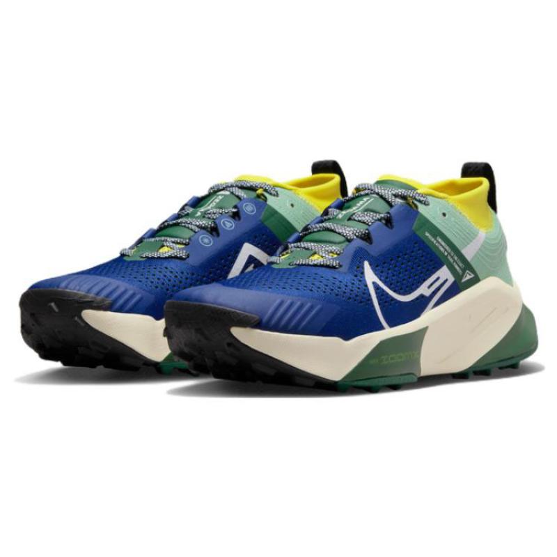 Nike ZoomX Zegama Trail Deep Royal Blue Yellow Strike Sneakers Casual DH0623-400
