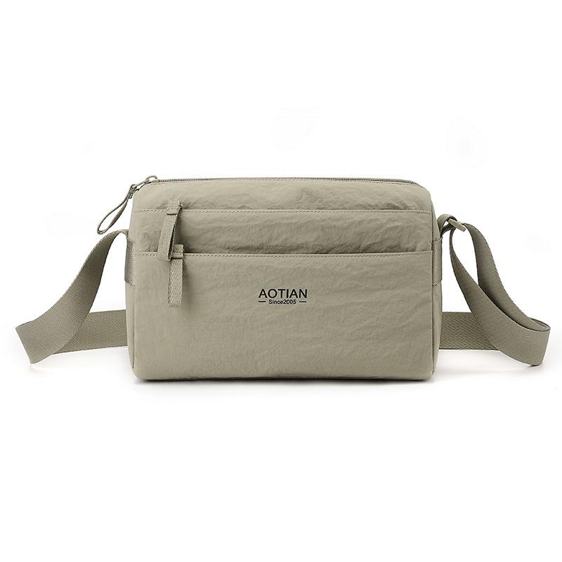

Shoulder Crossbody Bag Men s Commuter Bag Multi-Layer Mobile Phone Bag хаки