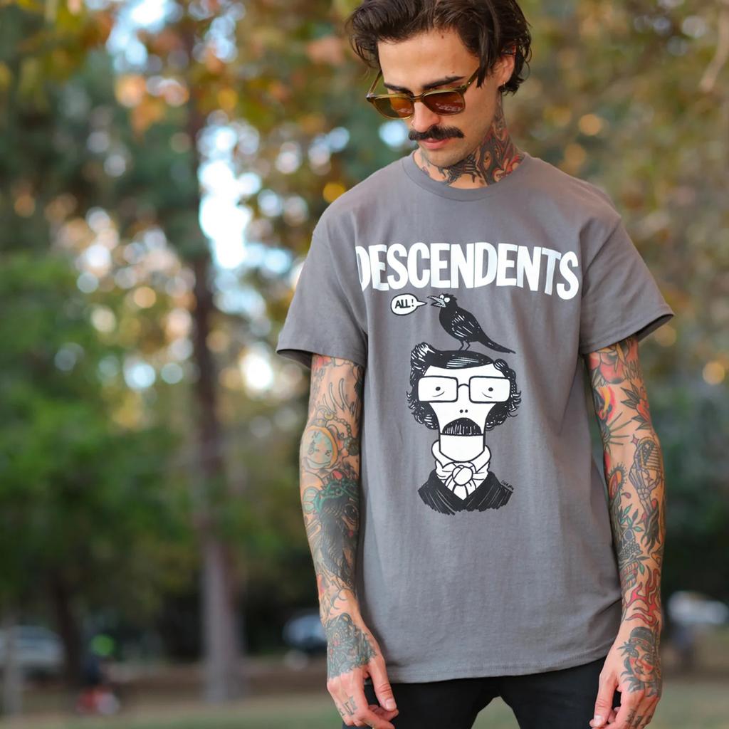 Hot 2026 Descendents Music Pattern Band Printed Cotton Tshirt Unisexs Summer Casual Top Short Sleeve Classic Male Unisex Tee