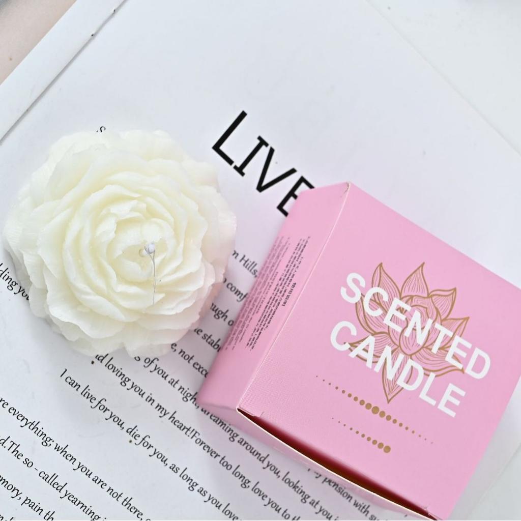 Creative Peony Flowers Aromatherapy Candle Flower Shape Souvenir Gift Ornaments Mother's Day Women's Day Gift