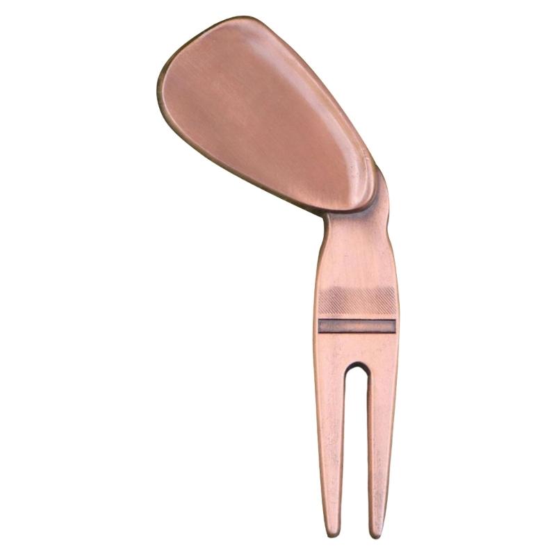 Golfs Balls Marker Alloy Curved Spit for Men Women Golfer Golfs Accessory Golf Divot Repair Tool Golf Green Divot Tool