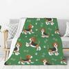 Beagle Blanket Cartoon Dog Flannel Blanket Sofa Blanket Suitable For Children Teen Adult Gift Blanket