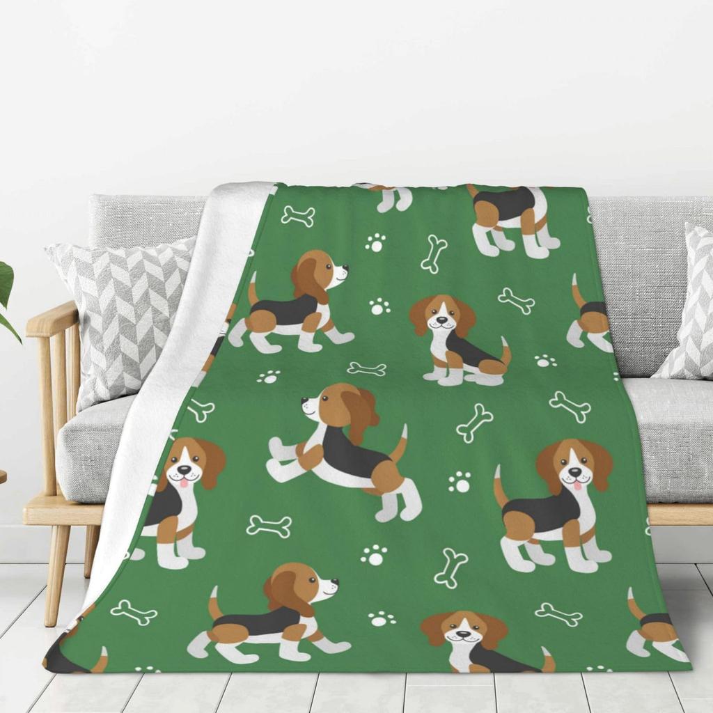 Beagle Blanket Cartoon Dog Flannel Blanket Sofa Blanket Suitable For Children Teen Adult Gift Blanket