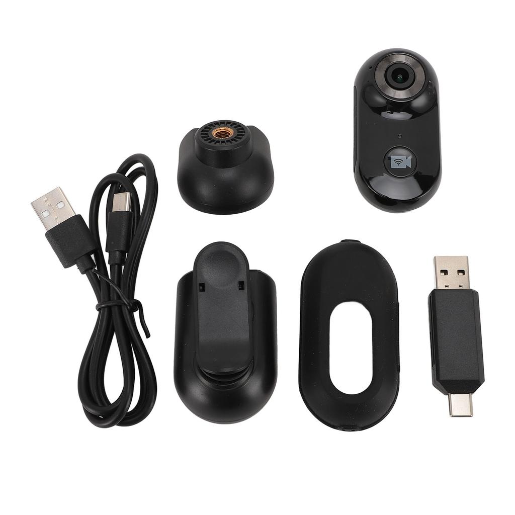 Thumb Camera 1080P 2MP Wireless WiFi Magnetic Action Camera Body Cam for Outdoor Adventure Daily Rec