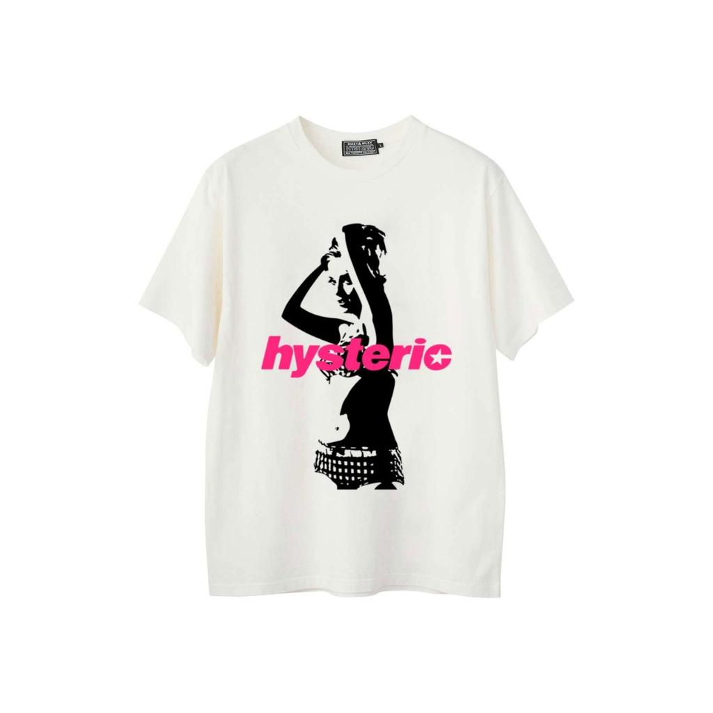 Hot Sale HYSTERIC American Retro 90's Fashion Graphic Print T-shirt Men Women High-street Harajuku Fashion Summer New Tee Loose Casual Oversized Top