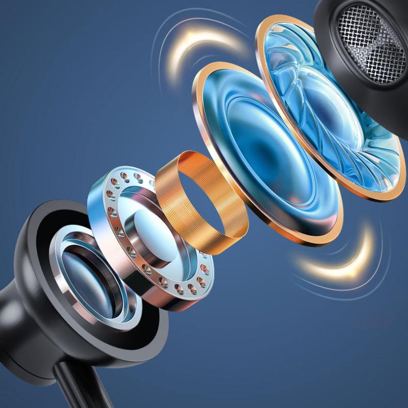 Nová bezdrátová náhlavní souprava Bluetooth na zavěšení na krk Hudba Hra Sportovní Polodo uší Heavy Bass Stereo Bluetooth Headset