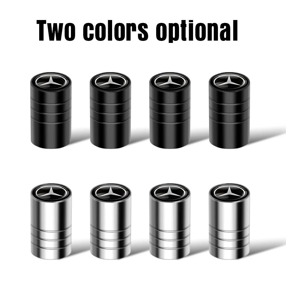 GCTO3 For Mercedes-Benz AMG A B C E G CLASS CLA W211 W203 W204 W210 W124 W205 4PCS Car Wheel Tires Stem Valve Caps Accessories