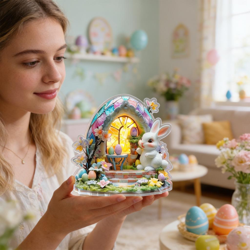 Popular 2D Acrylic Color-printedoffice And Cafe Desktop Ornaments