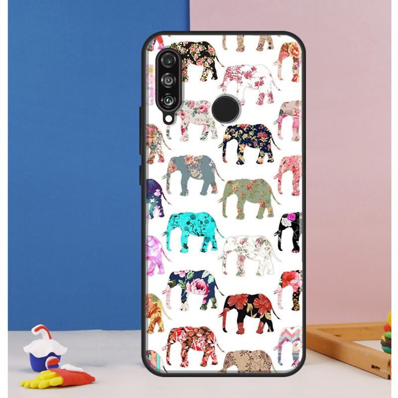 Cute Baby Elephant For Huawei Nova 8i 7i 11i 12i 12s 9 10 SE Y90 Y60 Y70 Y72 Y61 Y91 P30 P40 Lite P60 Pro Case