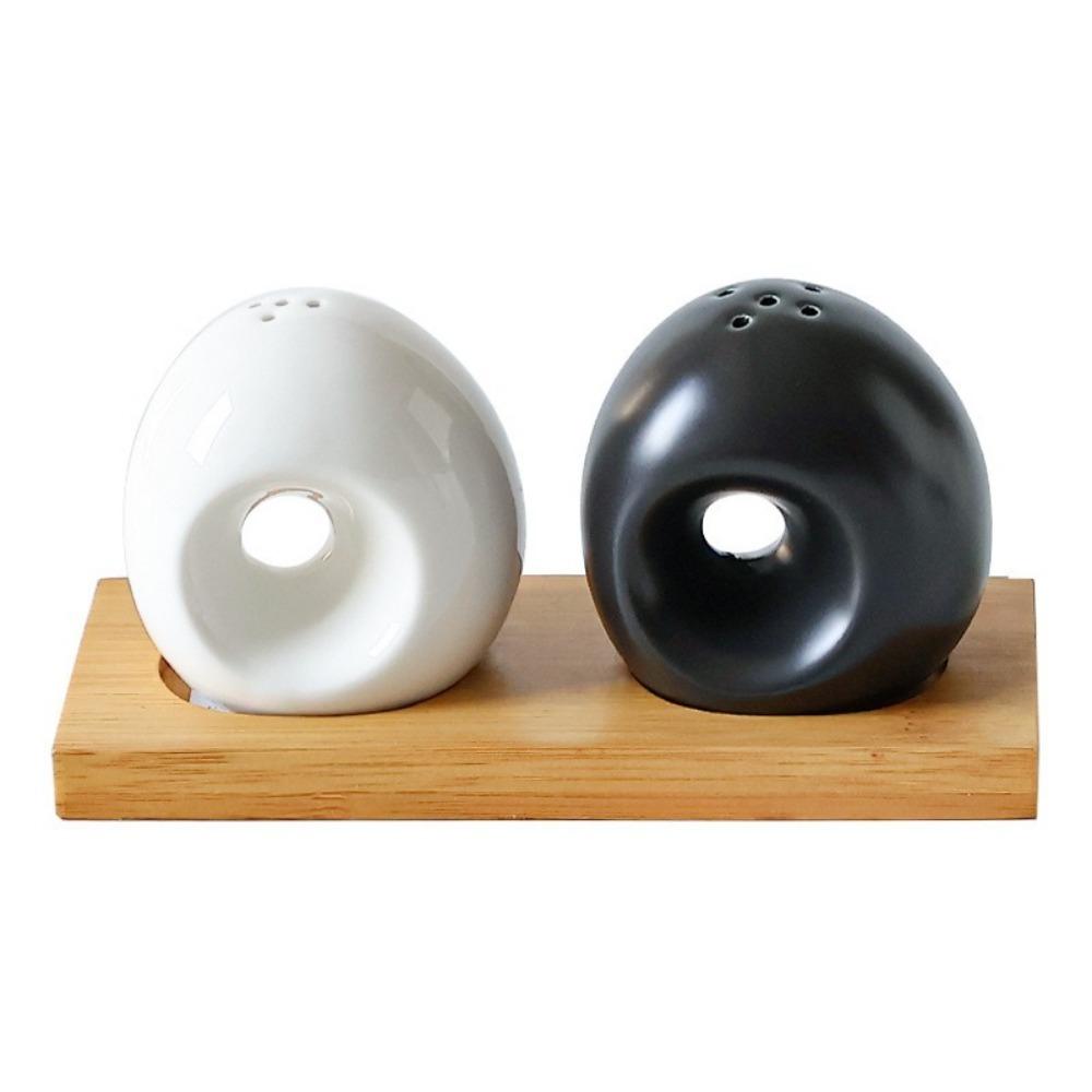 Ceramic Garlic Shape Spice Jars Decorative Spice Container Seasoning Jar for Kitchen Circular