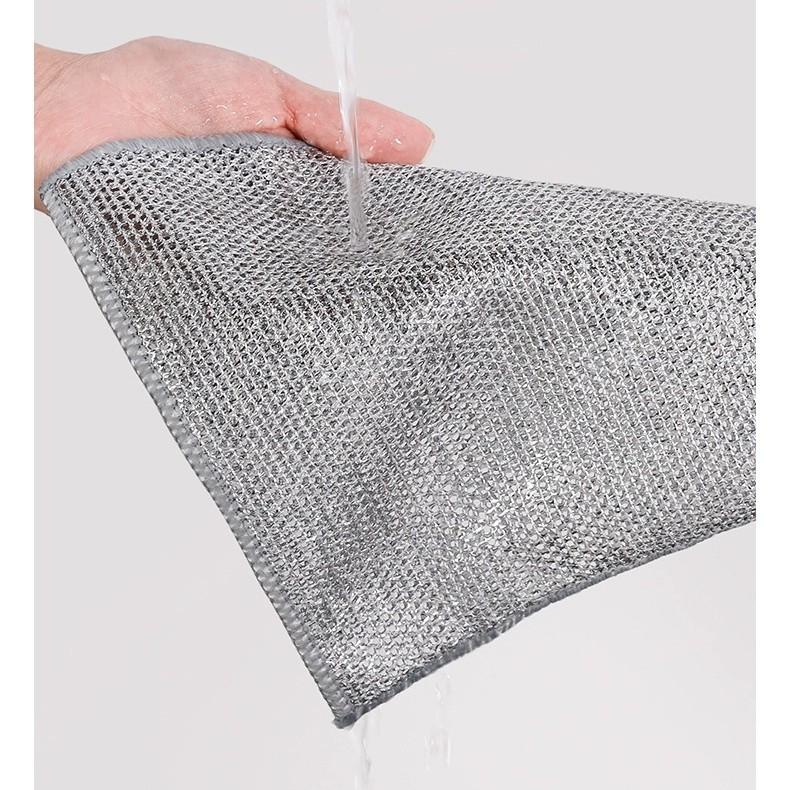 Silver Thread Dishcloth: Multi-Purpose Steel Wire Scouring Pad Alternative