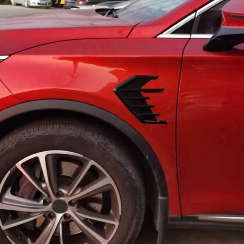 Car Side Air Outlet Vent Decoration Sticker Trim Exterior Styling Accessory ABS Construction Vent Decal