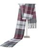 Fashion Design Plaid Men's Scarf Autumn Winter Korean Version Imitation Cashmere Muffler Male Soft Light Tassel Thick Warm Shawl