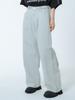 UNKNOWN PLANET Custom One-Pleat Wide Pigment Pants Light Gray