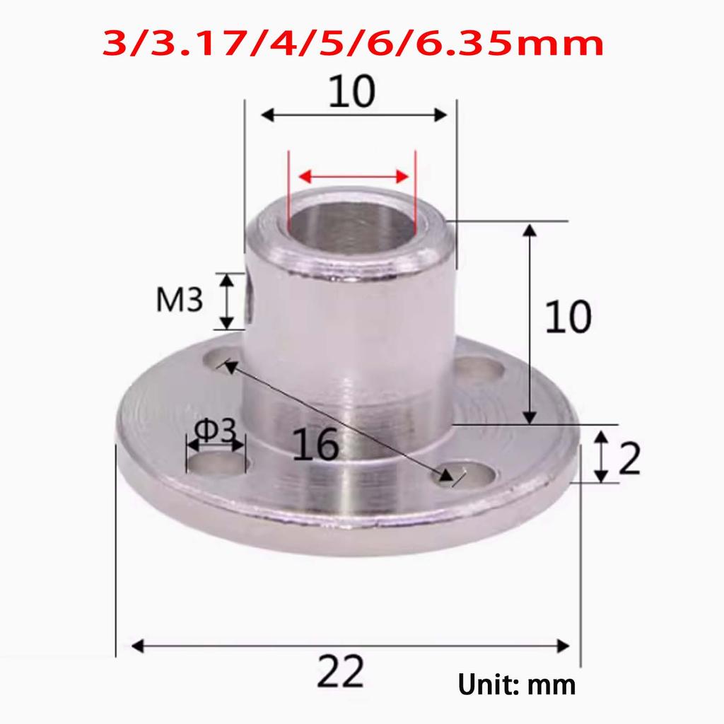 3~12mm Pevná přírubová spojka Vodicí hřídel motoru Spojka Konektor podpory motoru