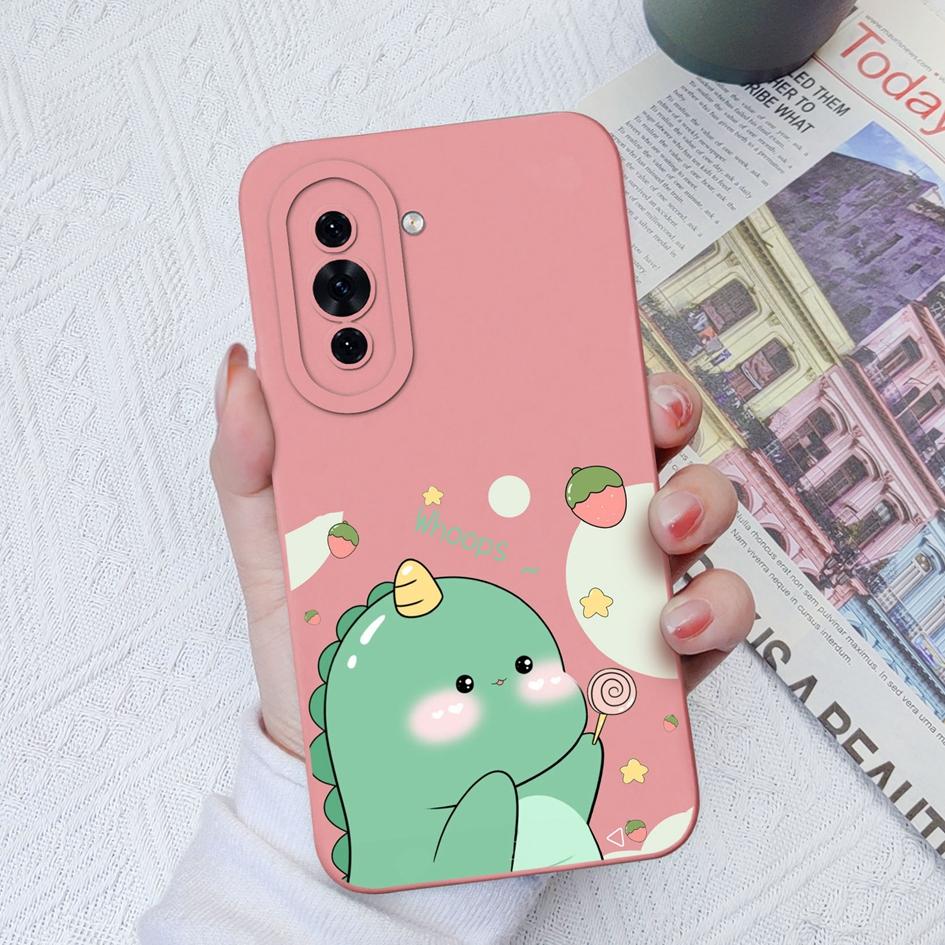 Für Huawei Nova 8i 6 7 9 10 11 Pro P30 P40 Lite Y61 Telefon Fall Nette Dinosaurier Soft Slim silikon Abdeckung Kamera Schutz Shell Für Huawei Stoßstange