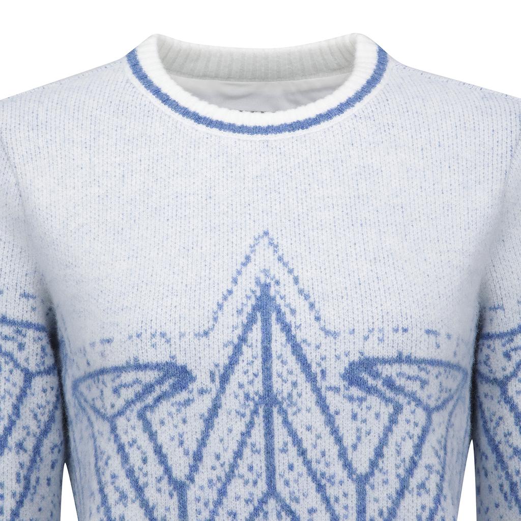 ANEW GOLF Women Wi Fuzzy Logo Point Sweater