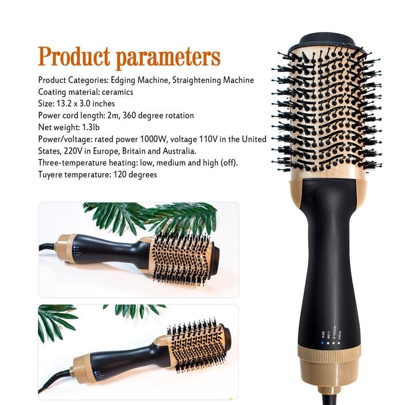Cepillo secador de pelo Peinador 3 en 1 para alisar rotativo Curling Styler  comprar a buen precio — entrega gratuita, reseñas reales con fotos — Joom