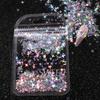 Holographic Star Shaped Nail Patch Laser Silver Four Corner Star Nail Glitter Laser Flash Shiny Film Nail Decoration