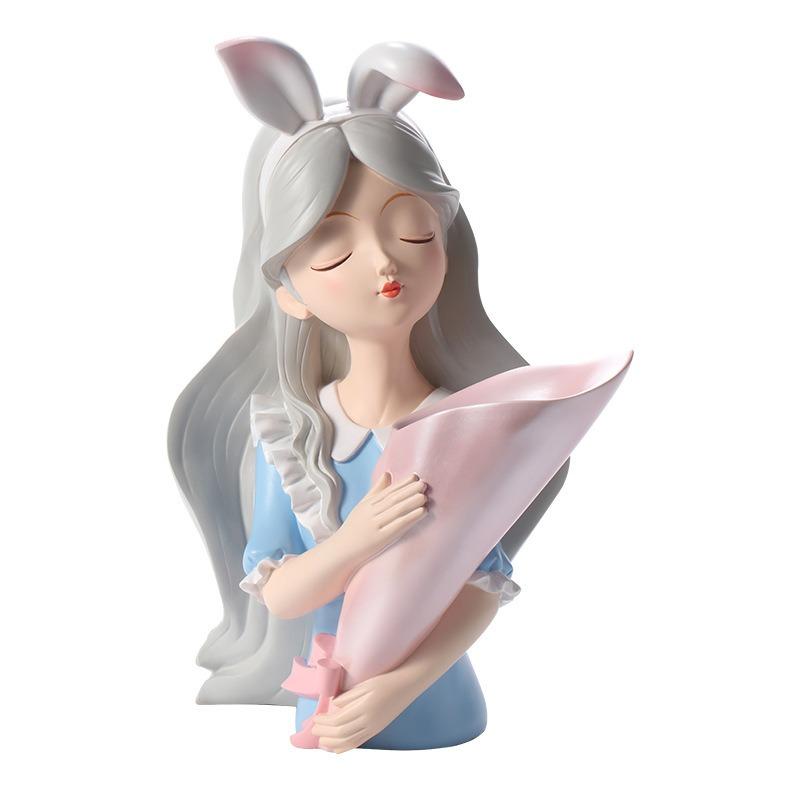 Nordic Alice Flower Bouquet Decoration Home Living Room Rabbit Flower  Decoration Gift Room Accessories Unique Beautiful Vase