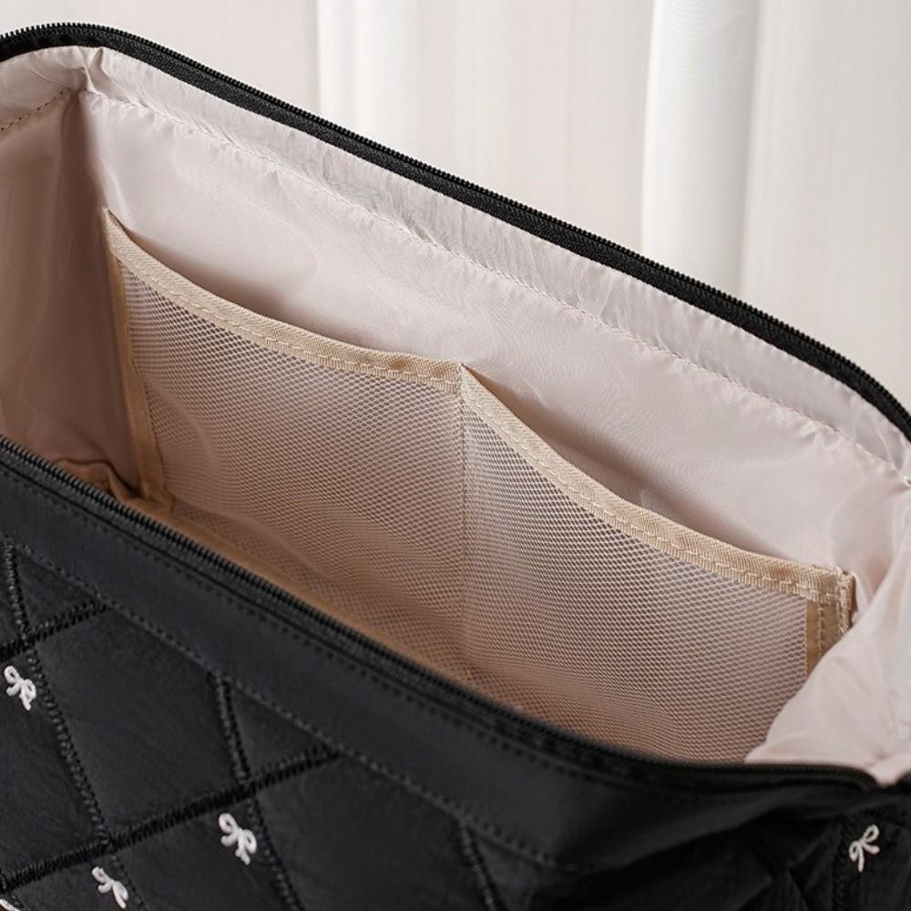 Large Capacity Travel Storage Bag Bowknot Make Up Bag Travel Wash Handbag Beauty Tools Storage