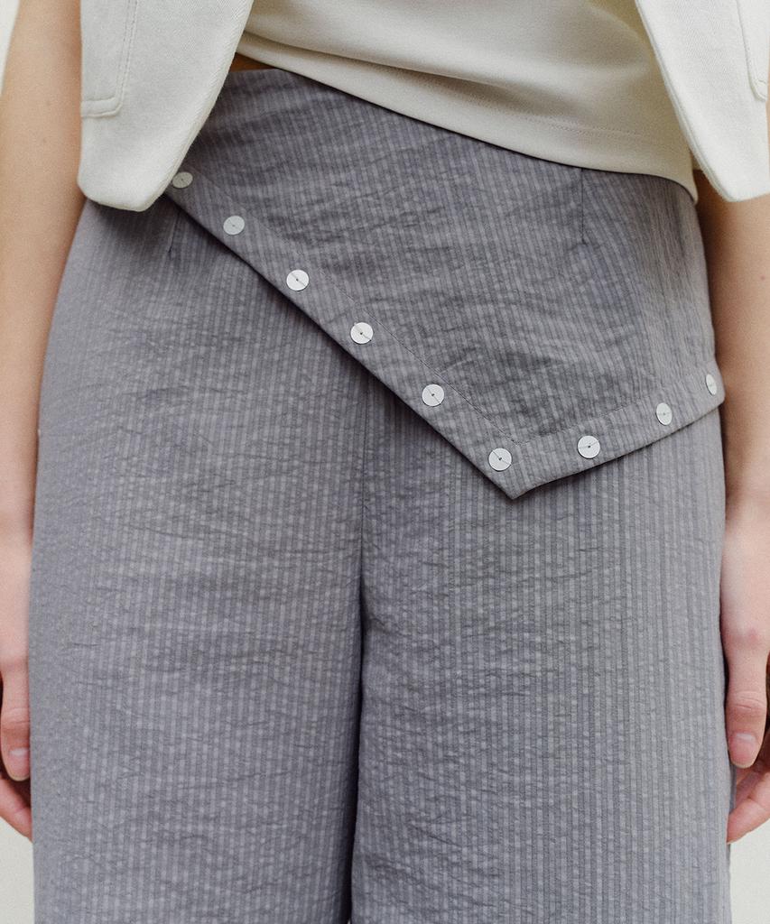 EN OR Scarf Layered Pants - Gray