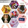 Pony Beads Sukh White Pony Beads Bulk 6x9mm Hair Beads Plastic Acrylic Braid Beads with Holes for Hair Braiding DIY Crafts Necklaces Keychains 1000+ -