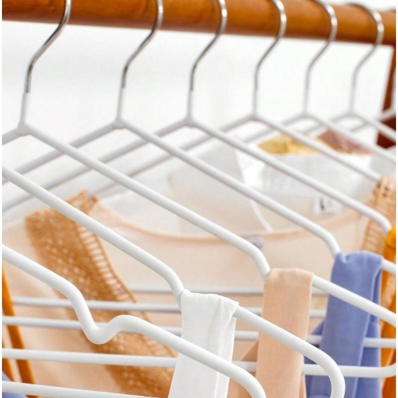 

Non-Slip Felt Hangers - Extra Thick Velvet Coat with No-Snag Design, Space-Saving Closet Organizer for Delicate Clothing