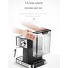 Cafetera italiana pequeña semiautomática para el hogar, máquina de café de oficina con espuma de leche de vapor de alta presión
