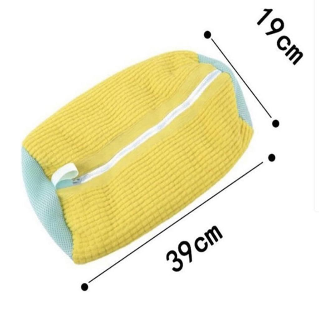 Vaskepose Polstret Netttøy Sko Protector Fluffy fiber Polyester Vaskesko Maskinvennlig Vaskepose Tørkeposer
