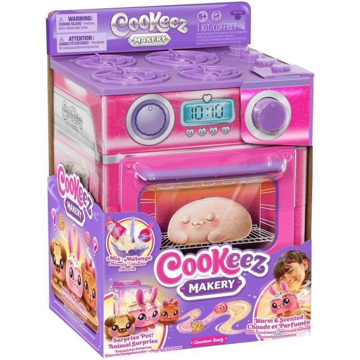 Fabrique à pâtisserie rose - moose toys - cookeez makery - four interactif, peluche parfumée et accessoires
