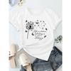 European Size  Pure Short-Sleeve T-Shirt for Women with And Dragonfly Animal Prints, a Basic Summer Outfit