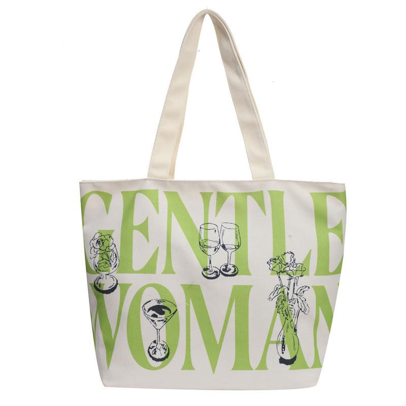 

Gentlewoman Canvas Bag 2024 New Style Large Capacity Shoulder Bag Women Street Fashion Crossbody Bag светло-зеленый