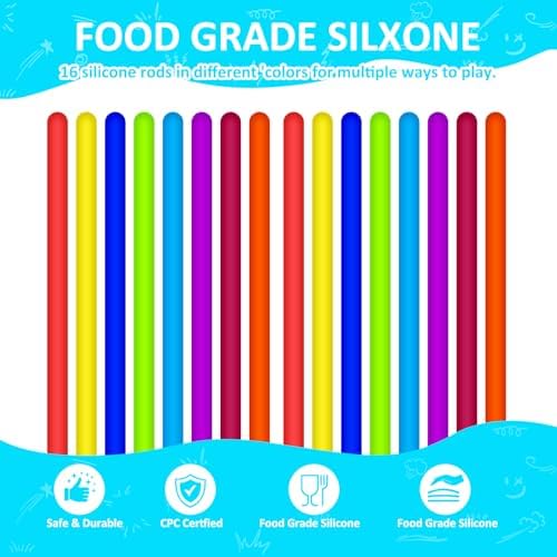 Sensory 3D Fidget Ball with 16 Strings - Stress Relief Toy for Autism & ADHD Kids & Adults - Home School Travel Anxiety Relief