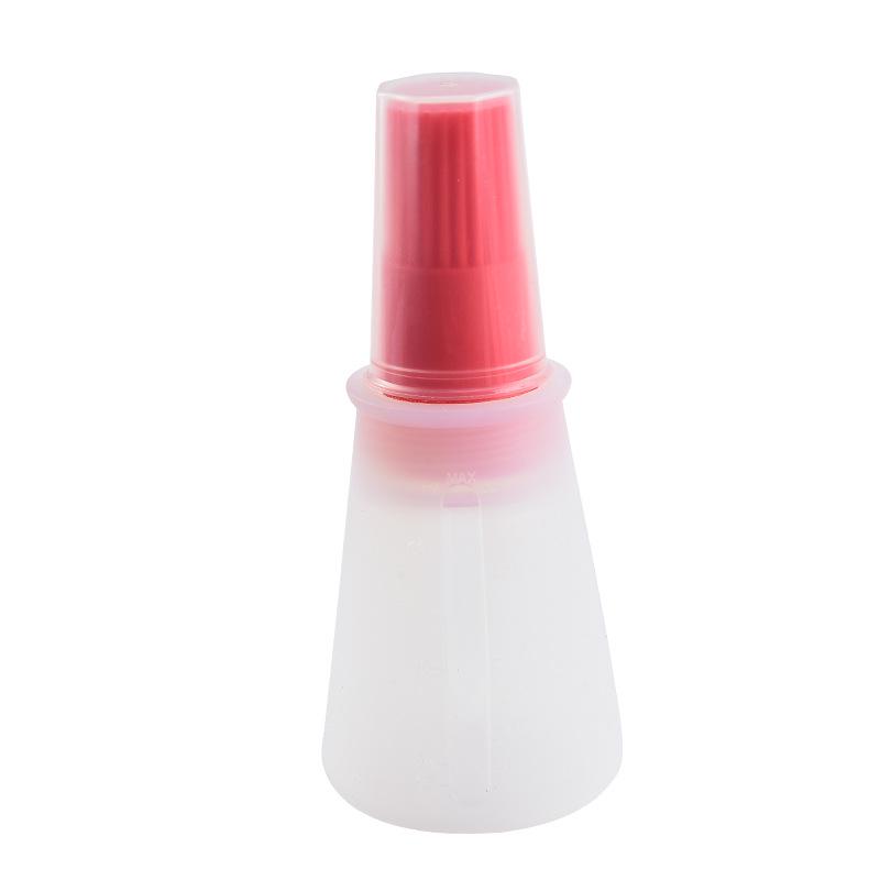 

Food-Grade Silicone BBQ Oil Brush Bottle with Scale - Portable & Convenient for Outdoor Use