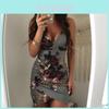 Premium Floral Summer Fashion Dress For Women Sexy Backless Bodycon Slip Dress
