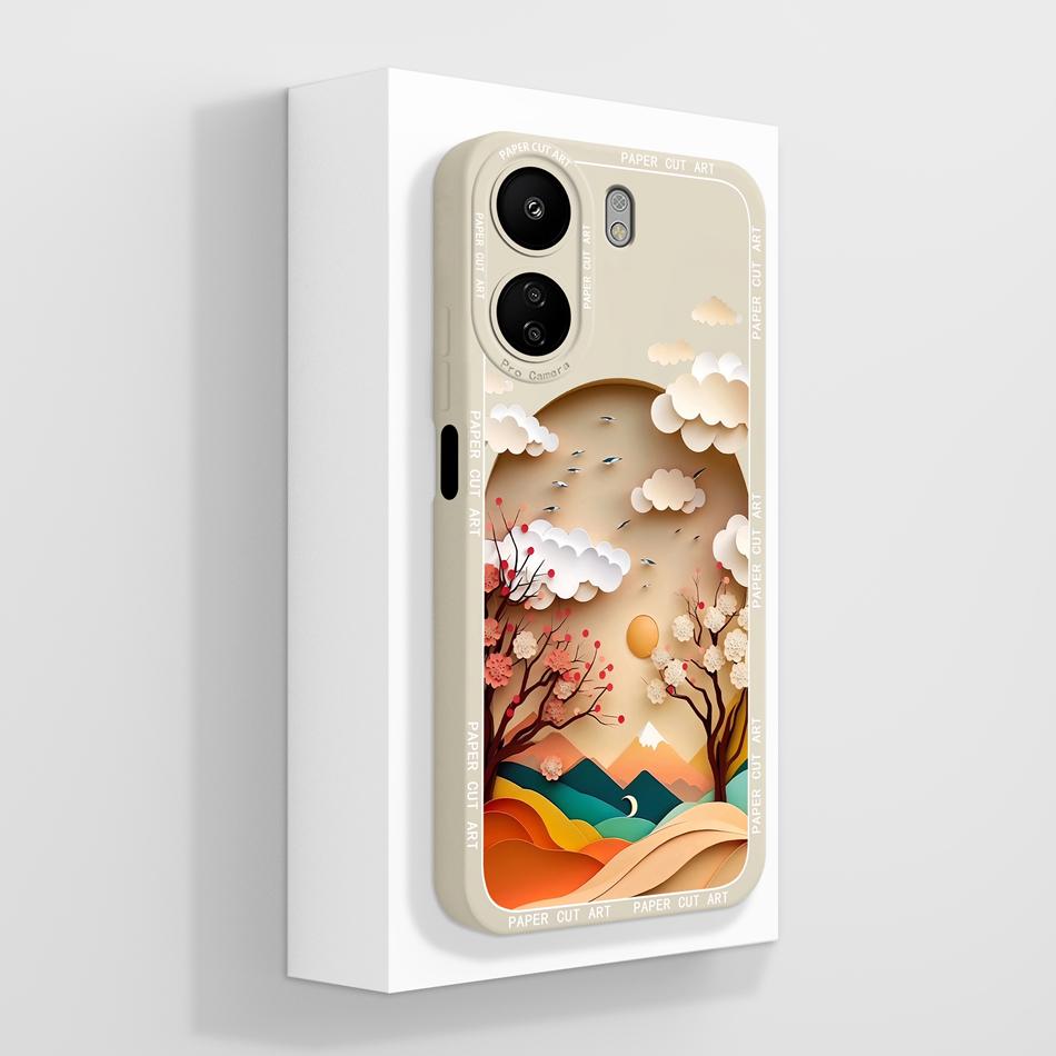 

Simple Cover For Poco C65 4G Phone Case Elegant-Butterfly Housing For Xiaomi POCO C 65 Soft Liquid Silicone Fashion Back Covers Poco C65