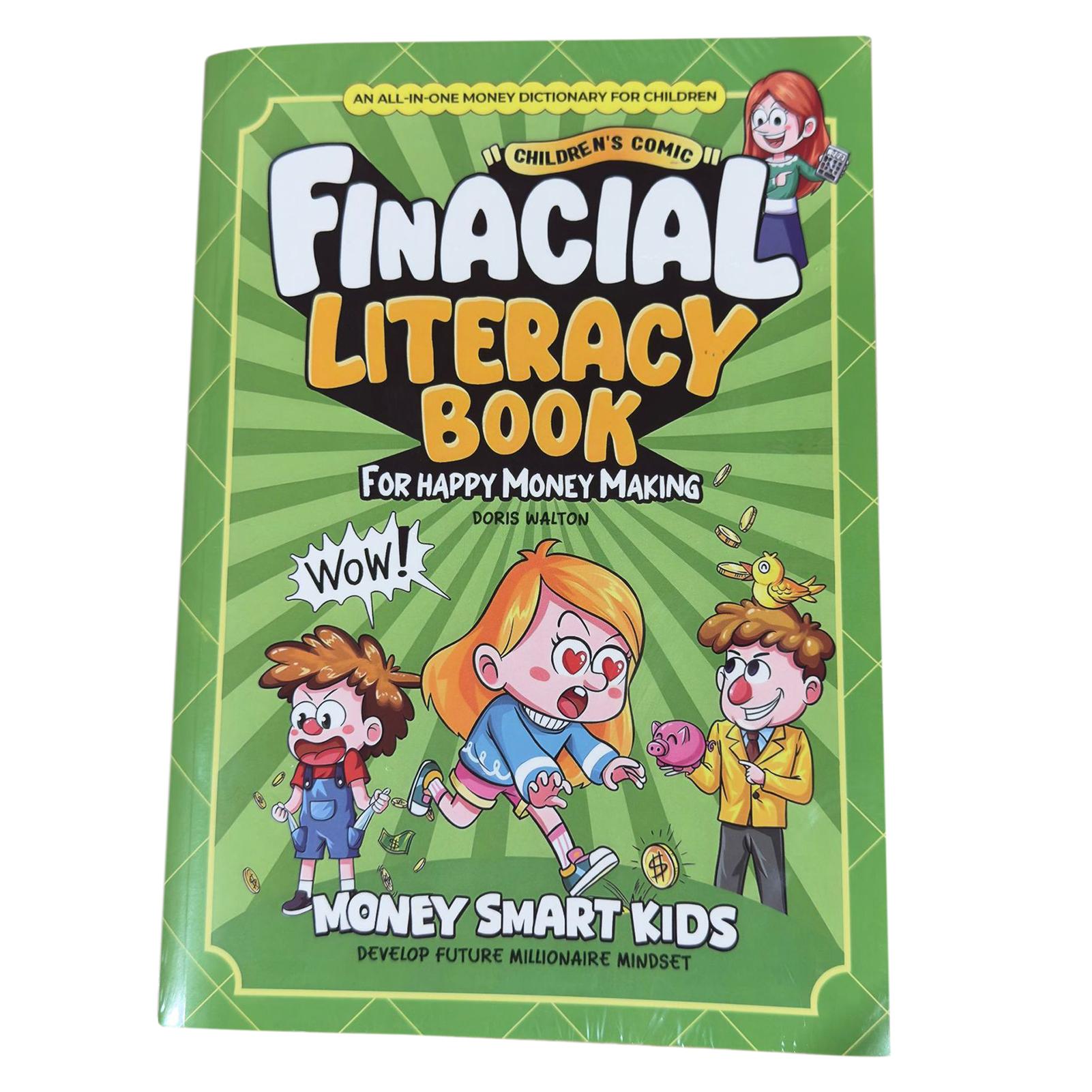 Finacial Literacy Book,Children s Comic Books for Builds Cores Financial Literacy,Financial Education Books for Kids 1 Book