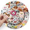 56 Cute Kawaii Cartoon Cat & Dog Stickers: Creative Decor for Water Cups, Refrigerators & Planners