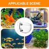 Hydroponic Fish Tank Planter Suction Cup Plant Holder Transparent Removable Fish Tank Landscaping Easy Grow For Vibrant Live