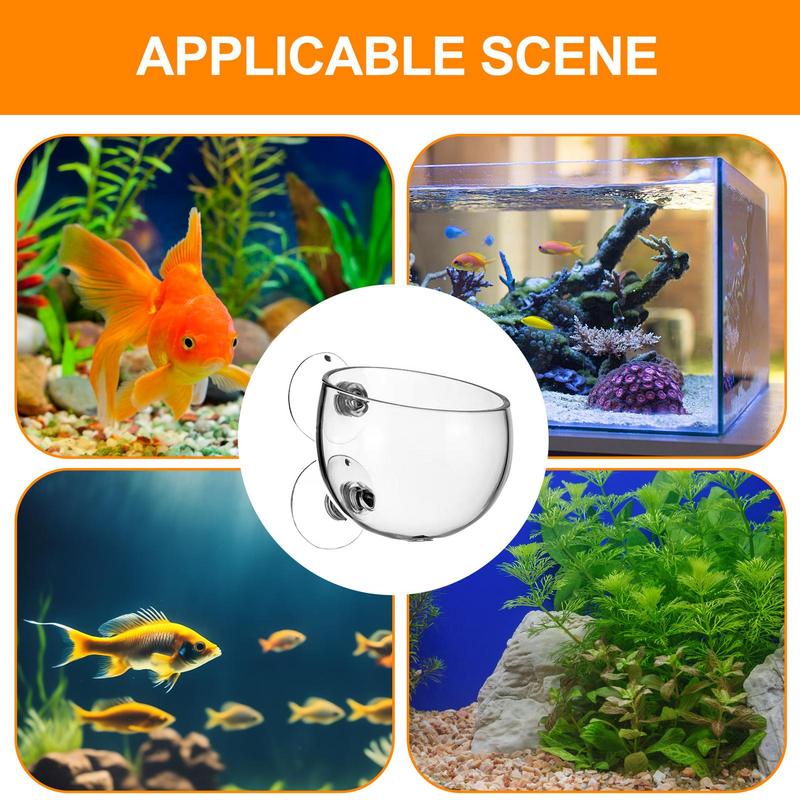 Hydroponic Fish Tank Planter Suction Cup Plant Holder Transparent Removable Fish Tank Landscaping Easy Grow For Vibrant Live