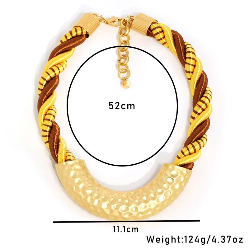 Statement Necklace with Geometry Pendant Design for Women Trendy Wedding Party Jewelry