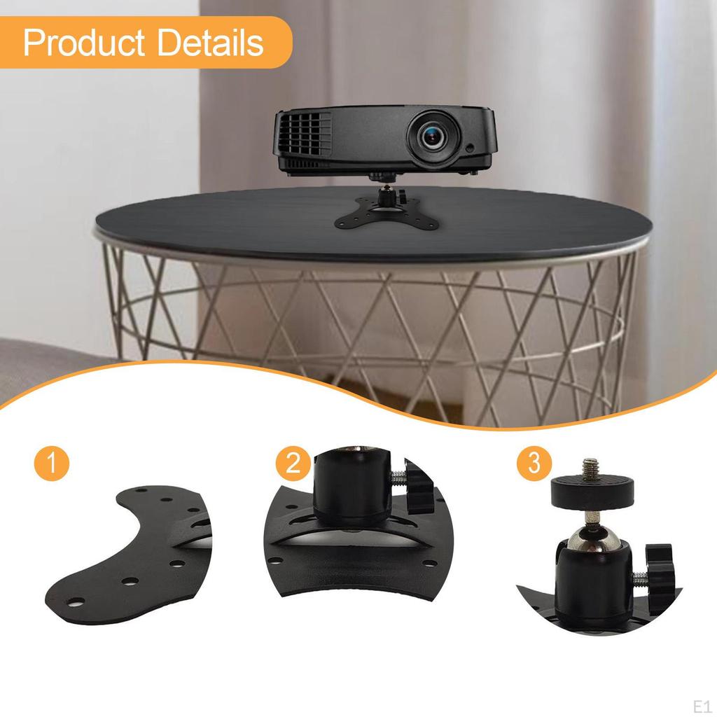 Projector Stand Ceiling Mount Accessories Adjustable Table Holder 360° Rotation for Living Room