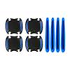 3D Carbon Fiber Car Door Handle Stickers Scratch-Resistant Stickers Car Safety Reflective Strip Auto Stickers