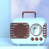 Cute Retro Bluetooth Speaker Mini Luggage Mini Speaker Creative Vintage Lovely Small Speaker Green